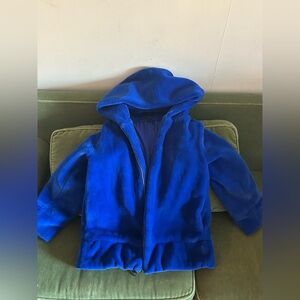 JAYLEY
Blue Oversized Faux Fur Jacket for women
